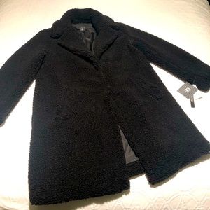 Iz Byer Black Teddy Jacket